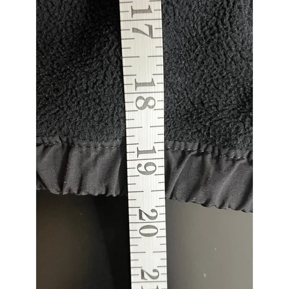 The North Face Denali Fleece Jacket Boys Small 7/8 Black Full Zip Coat NF0A34VJ